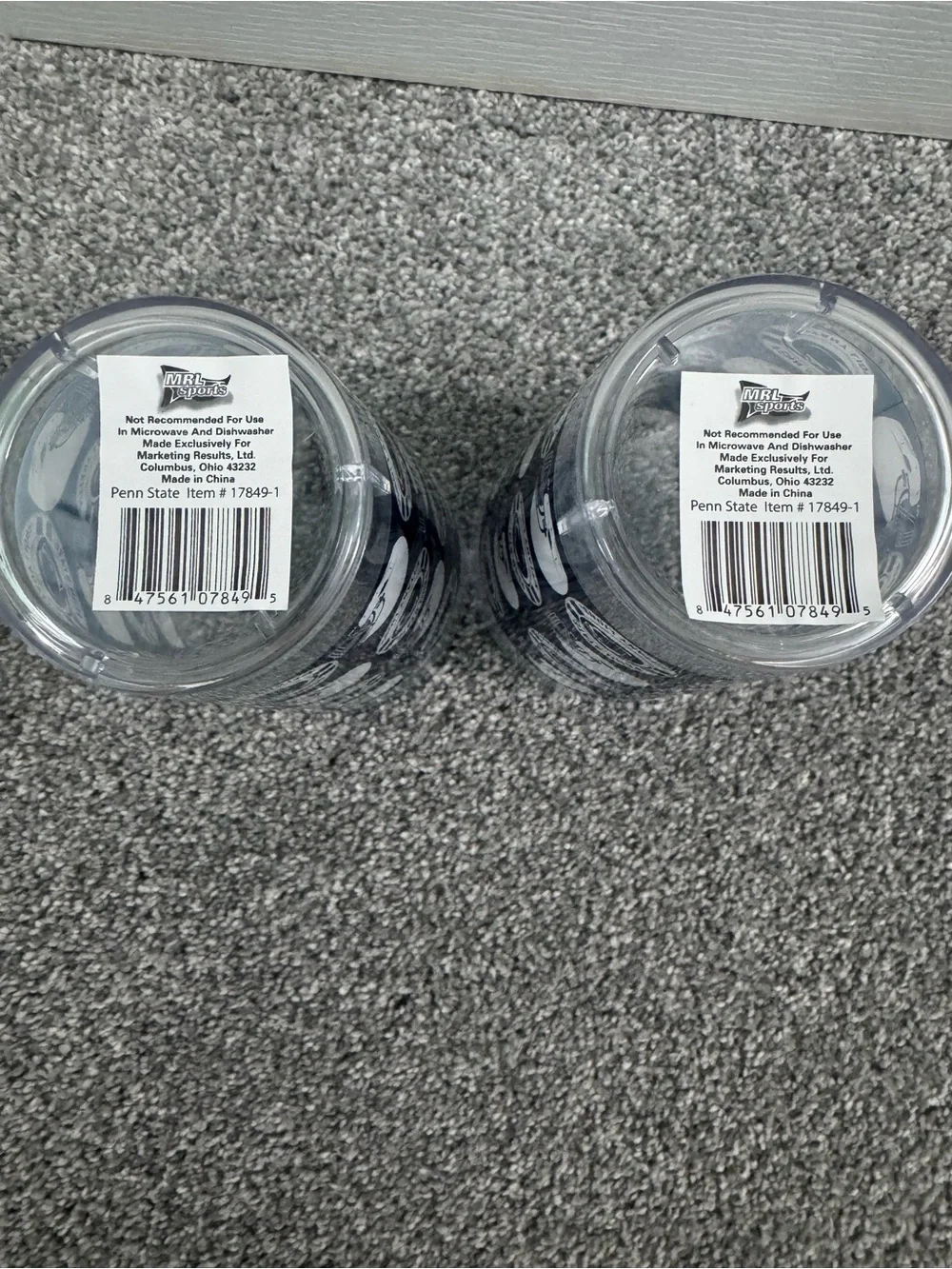 Nittany Lions Navy Logo Plastic Tumbler - Set of 2